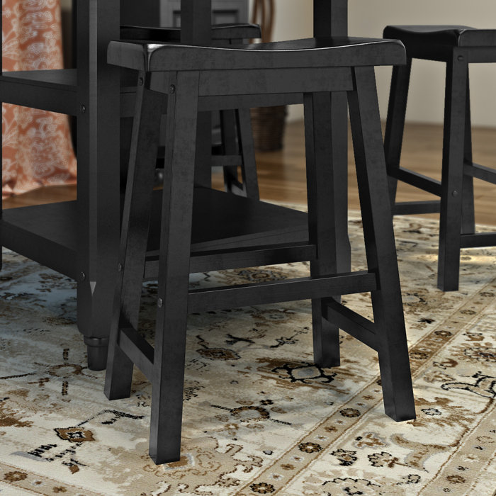 Alcott Hill® Solid Wood 24'' Counter Stool & Reviews Wayfair